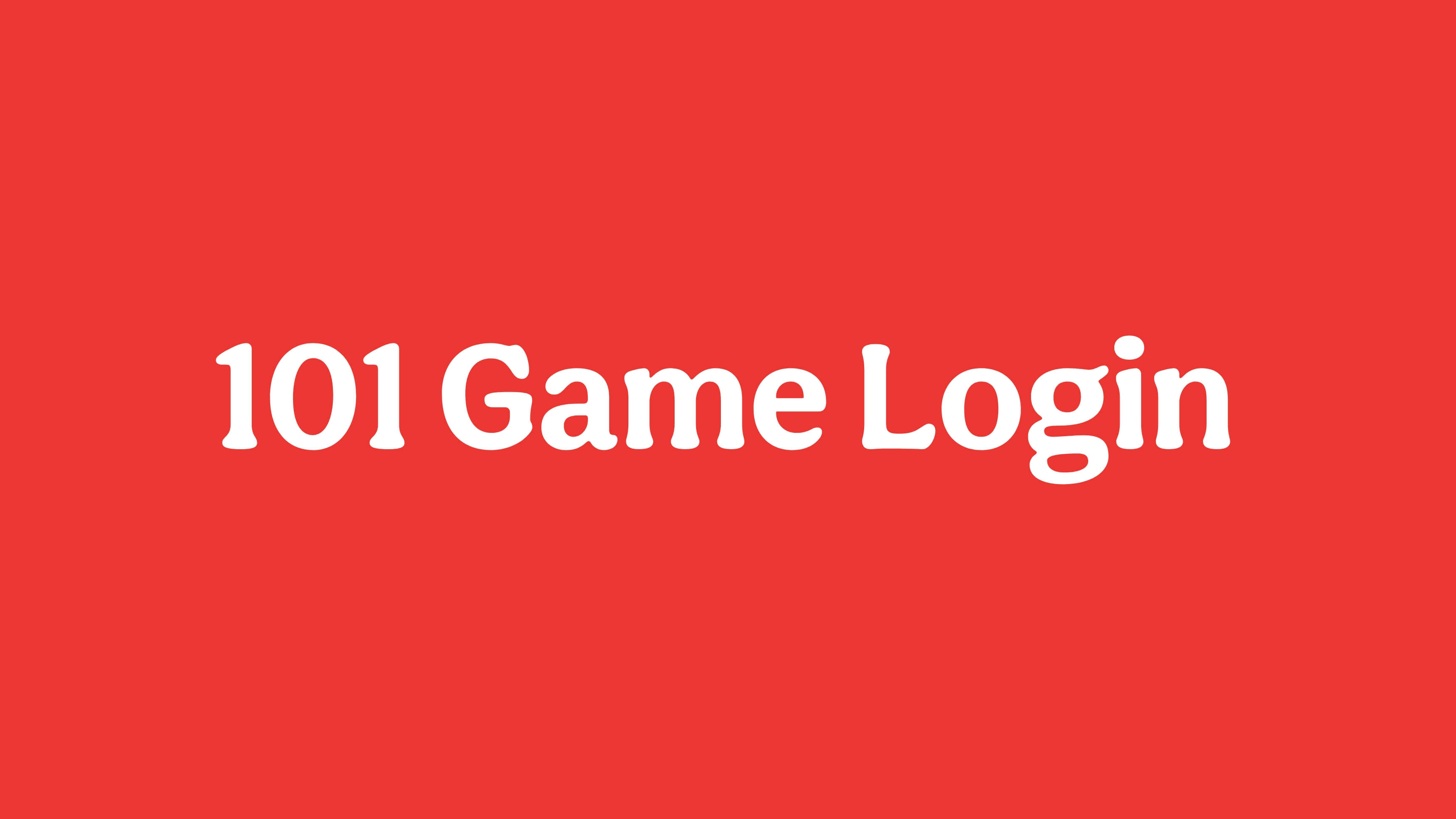 101 Game Login